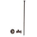 Westbrass Toilet Kit, 5/8" OD x 3/8" OD x 20" Flat Head in Oil Rubbed Bronze D105KFH-12